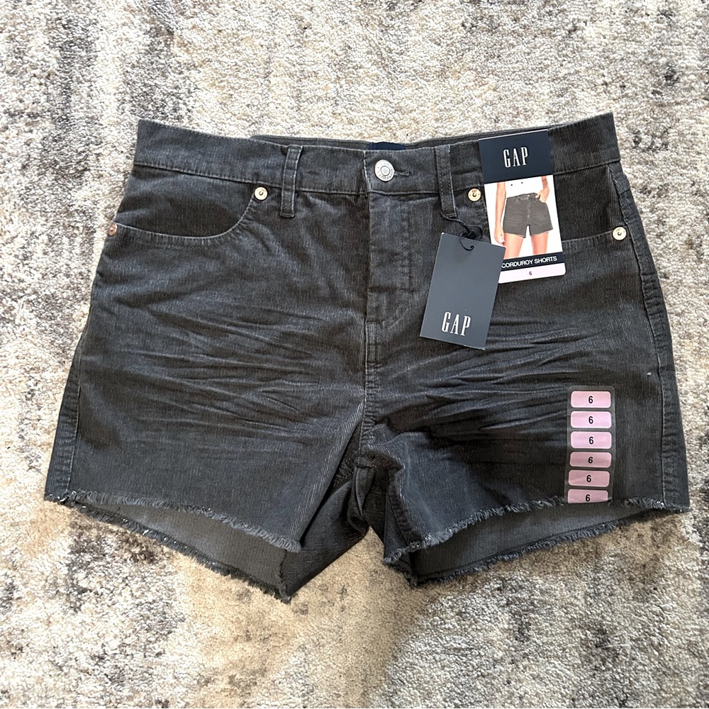 Gap / Gray Corduroy Cut-off Shorts Size 6